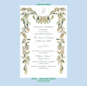 "Garland Green" Invitation