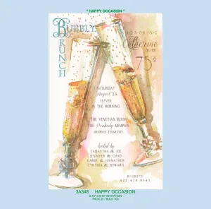 "Happy Occasion" Champagne Party Invitation