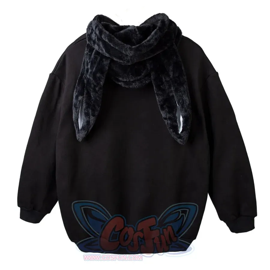 Rabbit Ears Oversize Brushed Hoodie mp005871