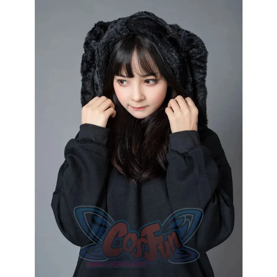 Rabbit Ears Oversize Brushed Hoodie mp005871