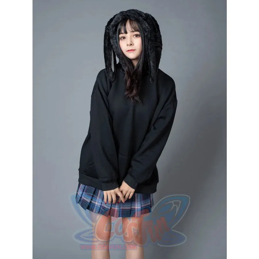 Rabbit Ears Oversize Brushed Hoodie mp005871