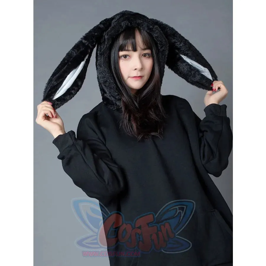 Rabbit Ears Oversize Brushed Hoodie mp005871