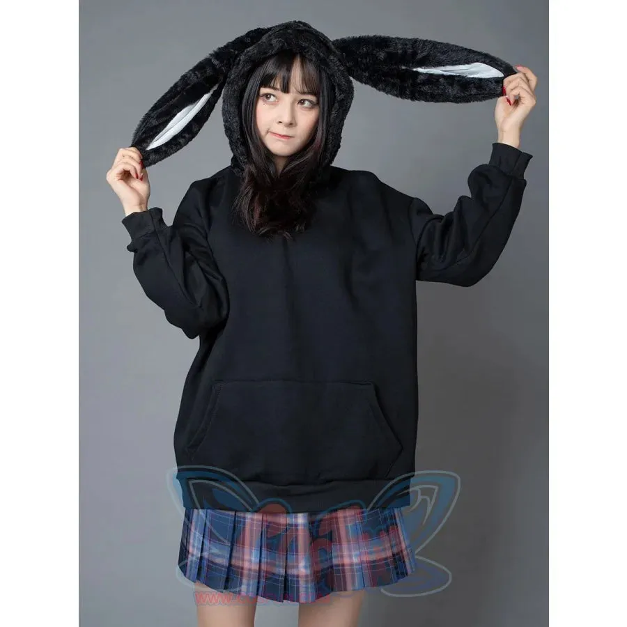 Rabbit Ears Oversize Brushed Hoodie mp005871