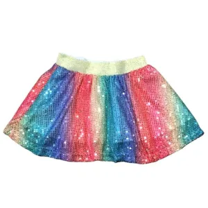 Rainbow Sequin Skirt