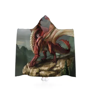 Red Dragon Hooded Blanket