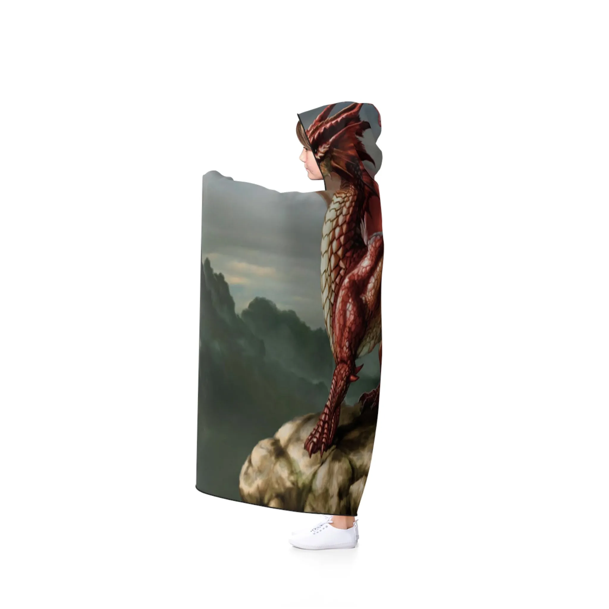 Red Dragon Hooded Blanket