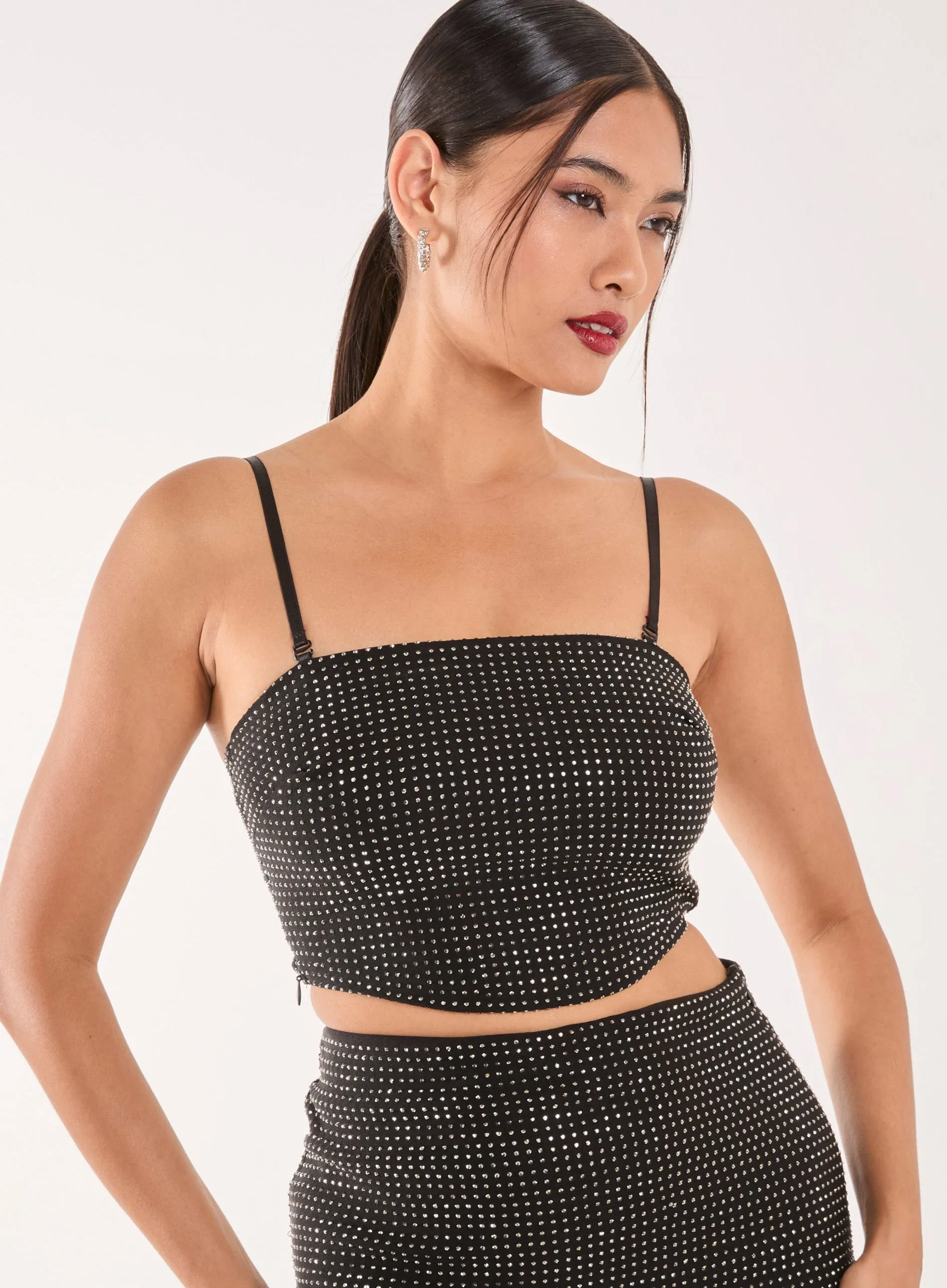 Rhinestone Multiway Corset Top