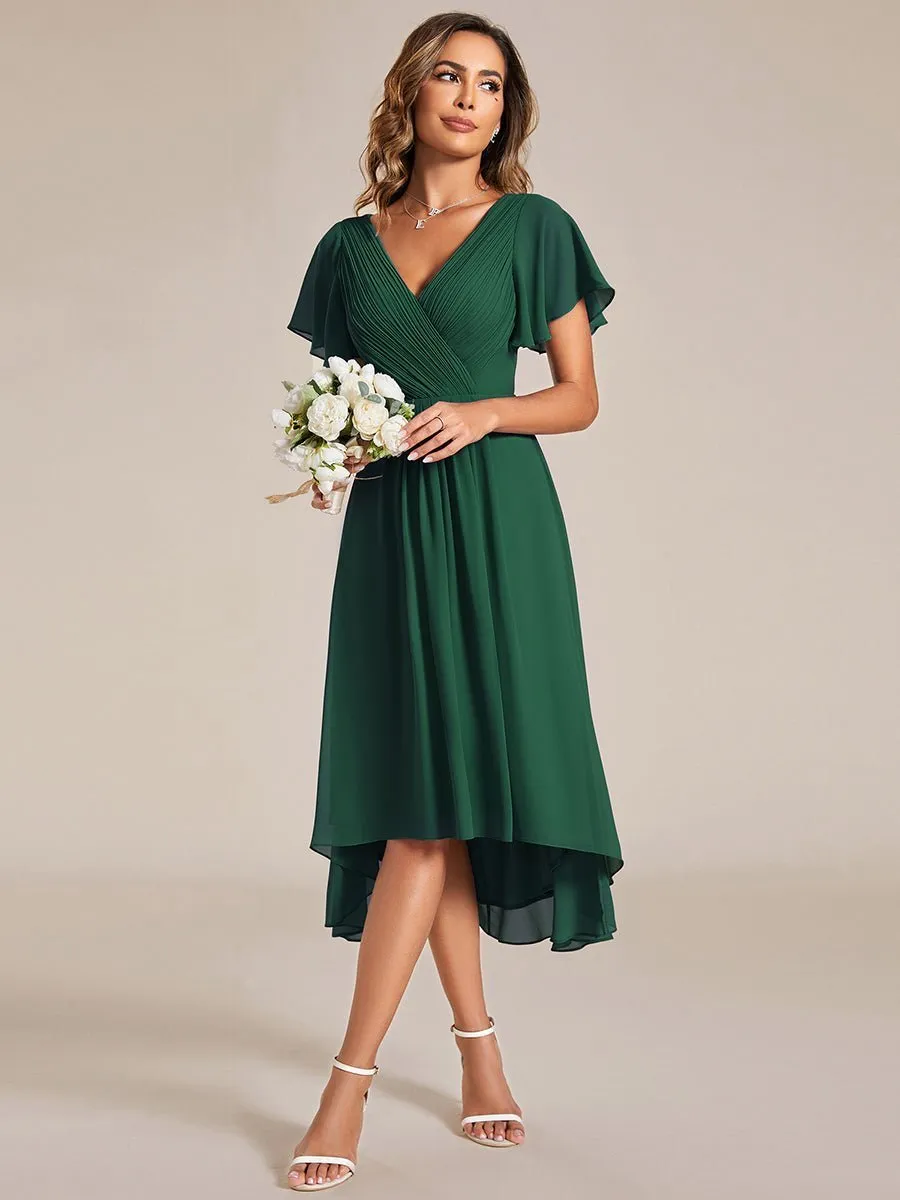Roycebridal Jerry pleated ruffled mother of the groom gown