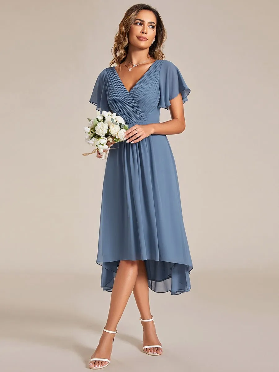 Roycebridal Jerry pleated ruffled mother of the groom gown