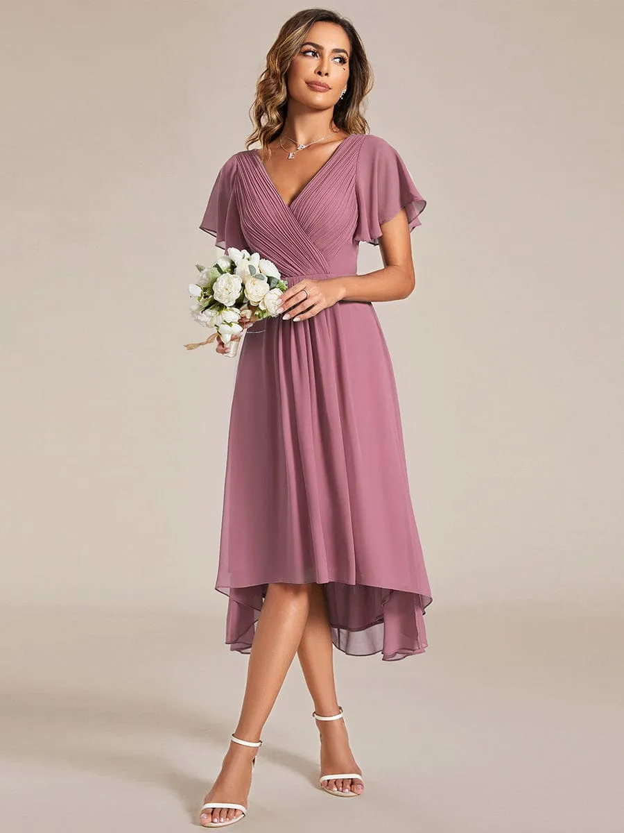 Roycebridal Jerry pleated ruffled mother of the groom gown