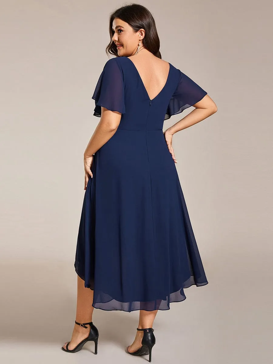 Roycebridal Jerry pleated ruffled mother of the groom gown