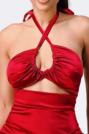 Satin Maxi Dress