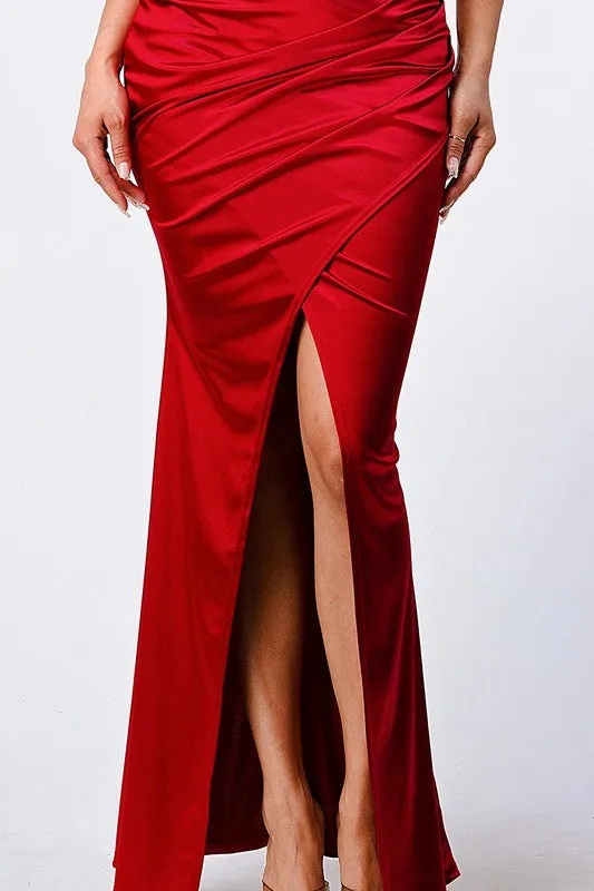 Satin Maxi Dress