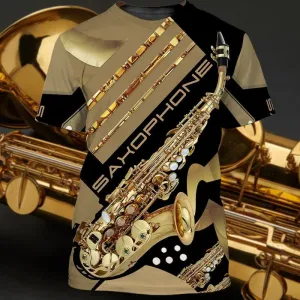 Saxophone 3D Hoodie Tshirt