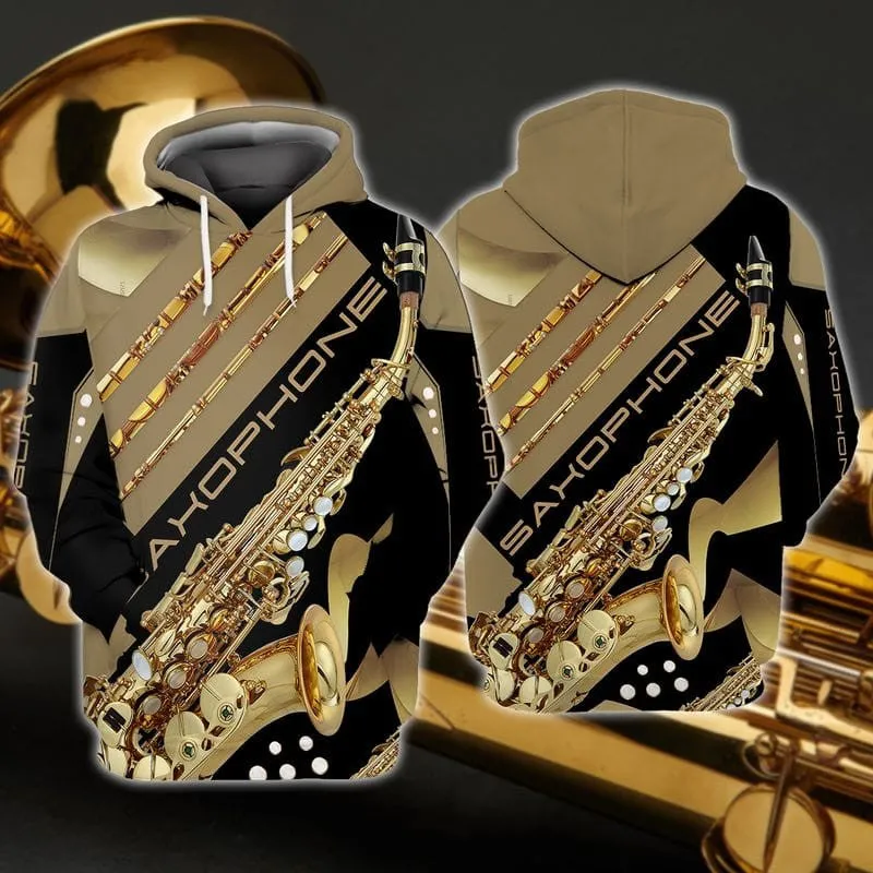 Saxophone 3D Hoodie Tshirt