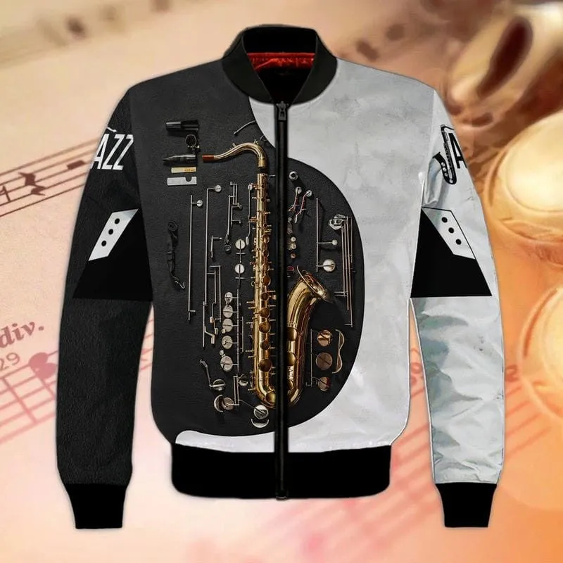 Saxophone 3D Hoodie Tshirt