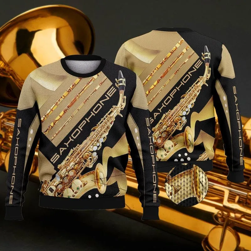 Saxophone 3D Hoodie Tshirt