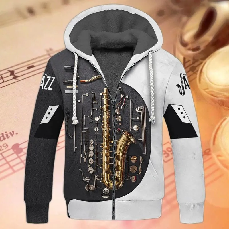 Saxophone 3D Hoodie Tshirt