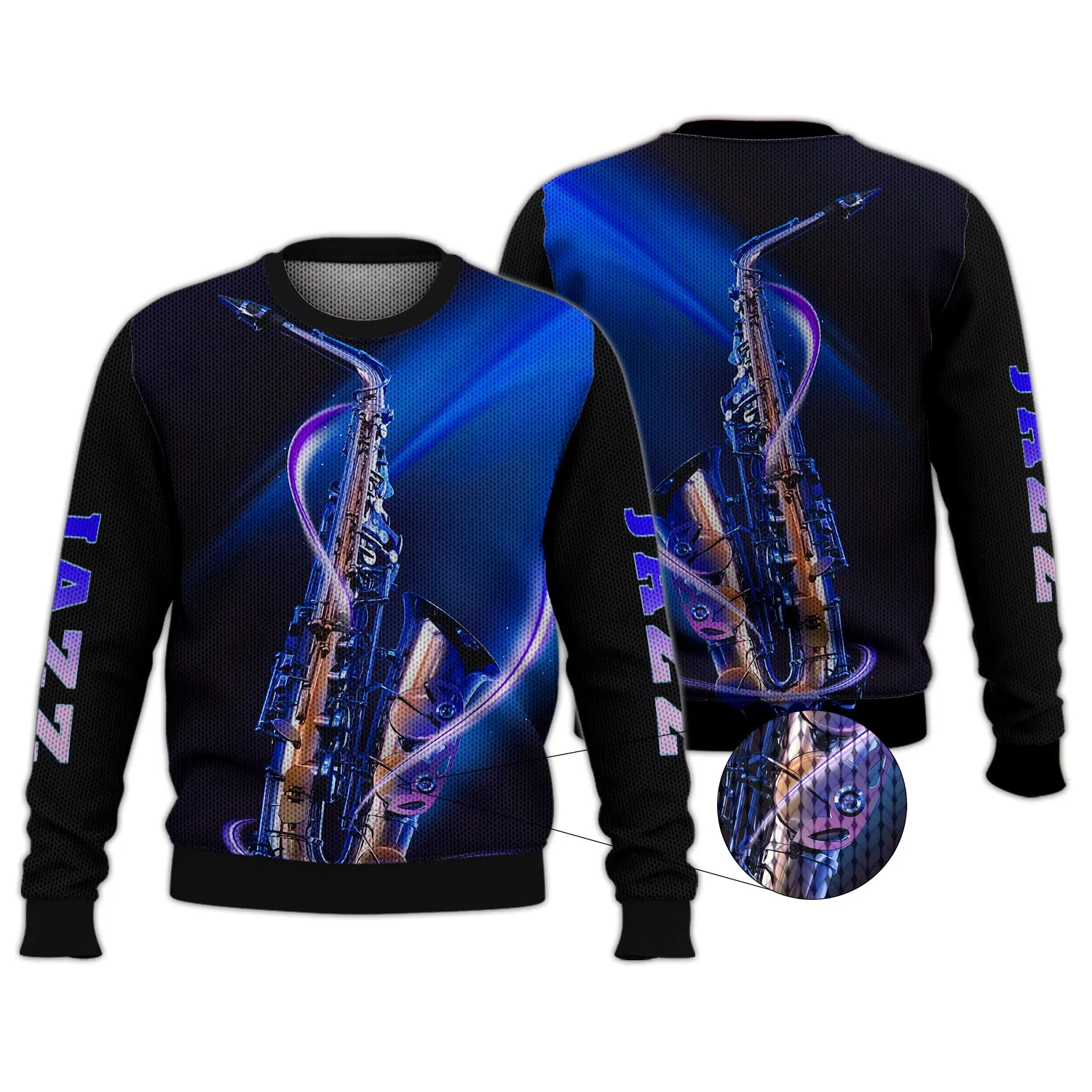 Saxophone Jazz - 3D Full Print Shirts 01