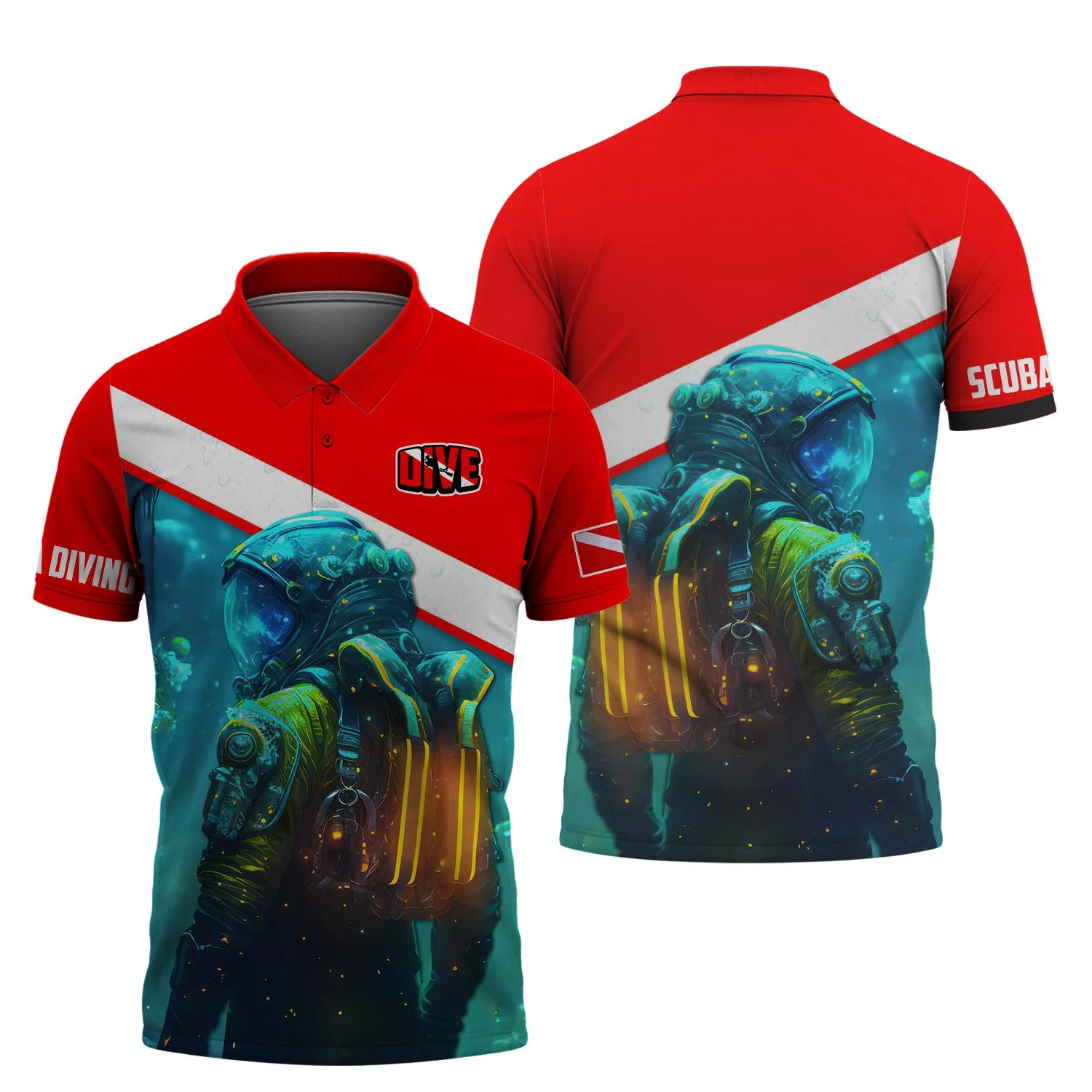 Scuba Diver Gift, Scuba Diving 3D All Over Printed Hoodies For Men and Women