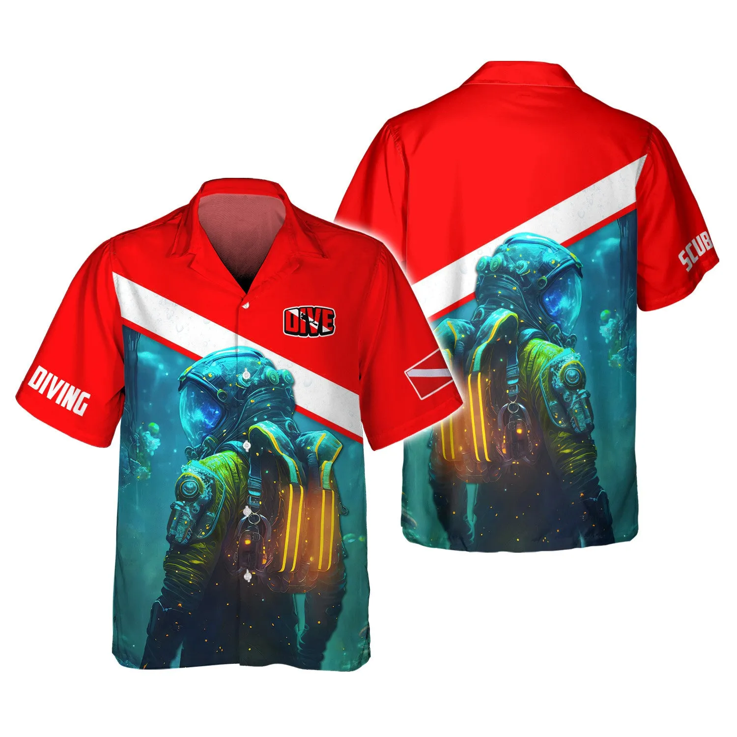 Scuba Diver Gift, Scuba Diving 3D All Over Printed Hoodies For Men and Women