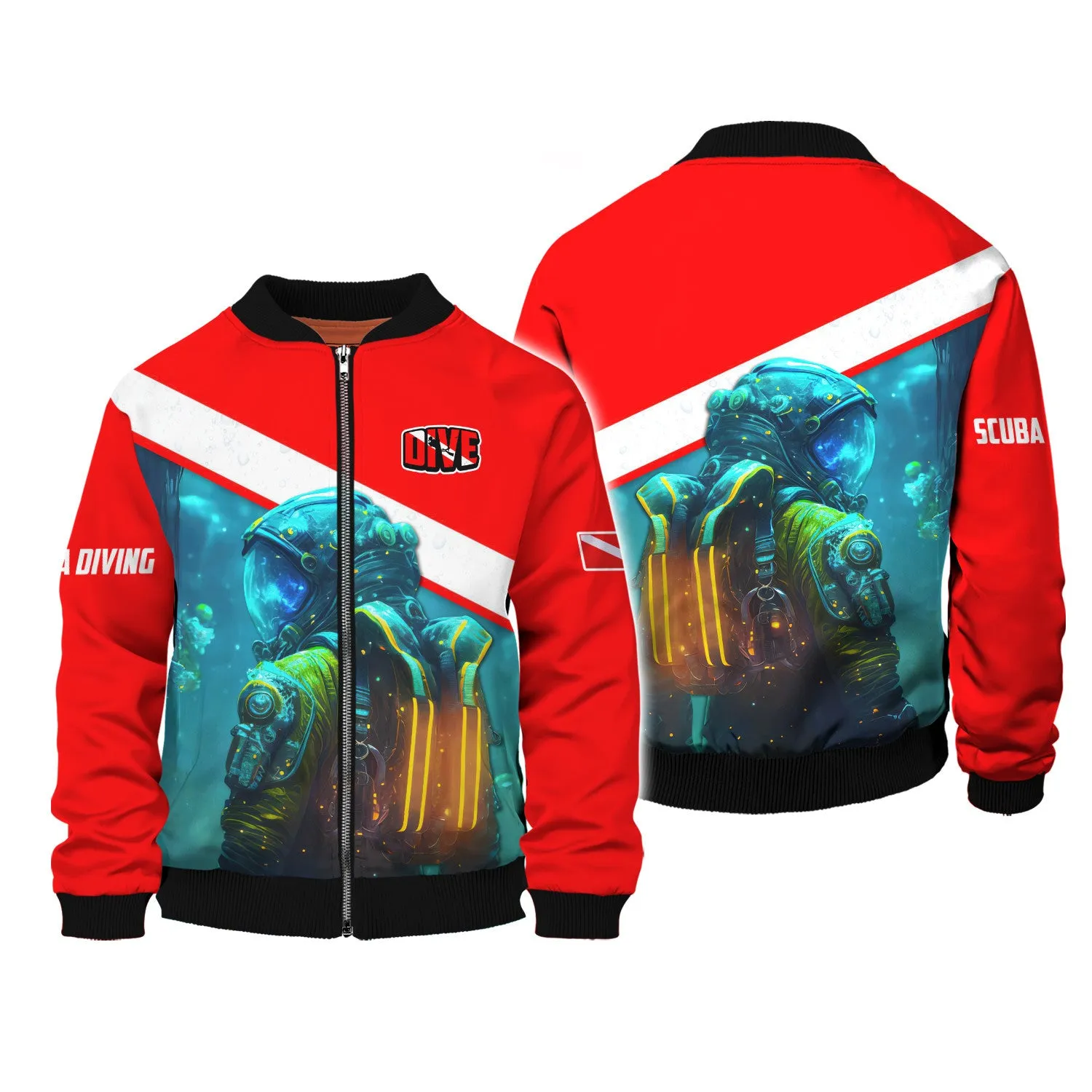Scuba Diver Gift, Scuba Diving 3D All Over Printed Hoodies For Men and Women