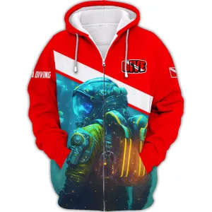Scuba Diver Gift, Scuba Diving 3D All Over Printed Hoodies For Men and Women