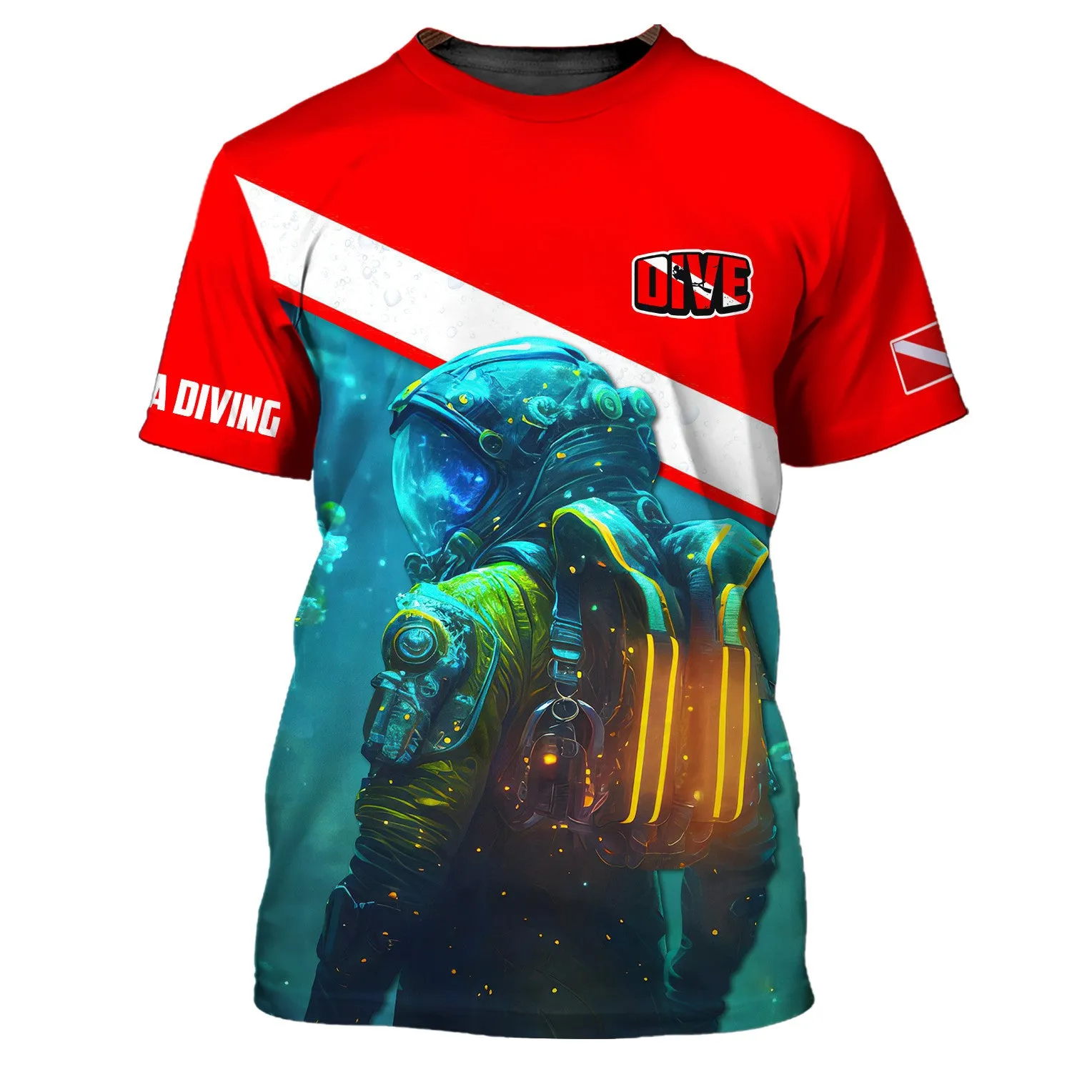 Scuba Diver Gift, Scuba Diving 3D All Over Printed Hoodies For Men and Women