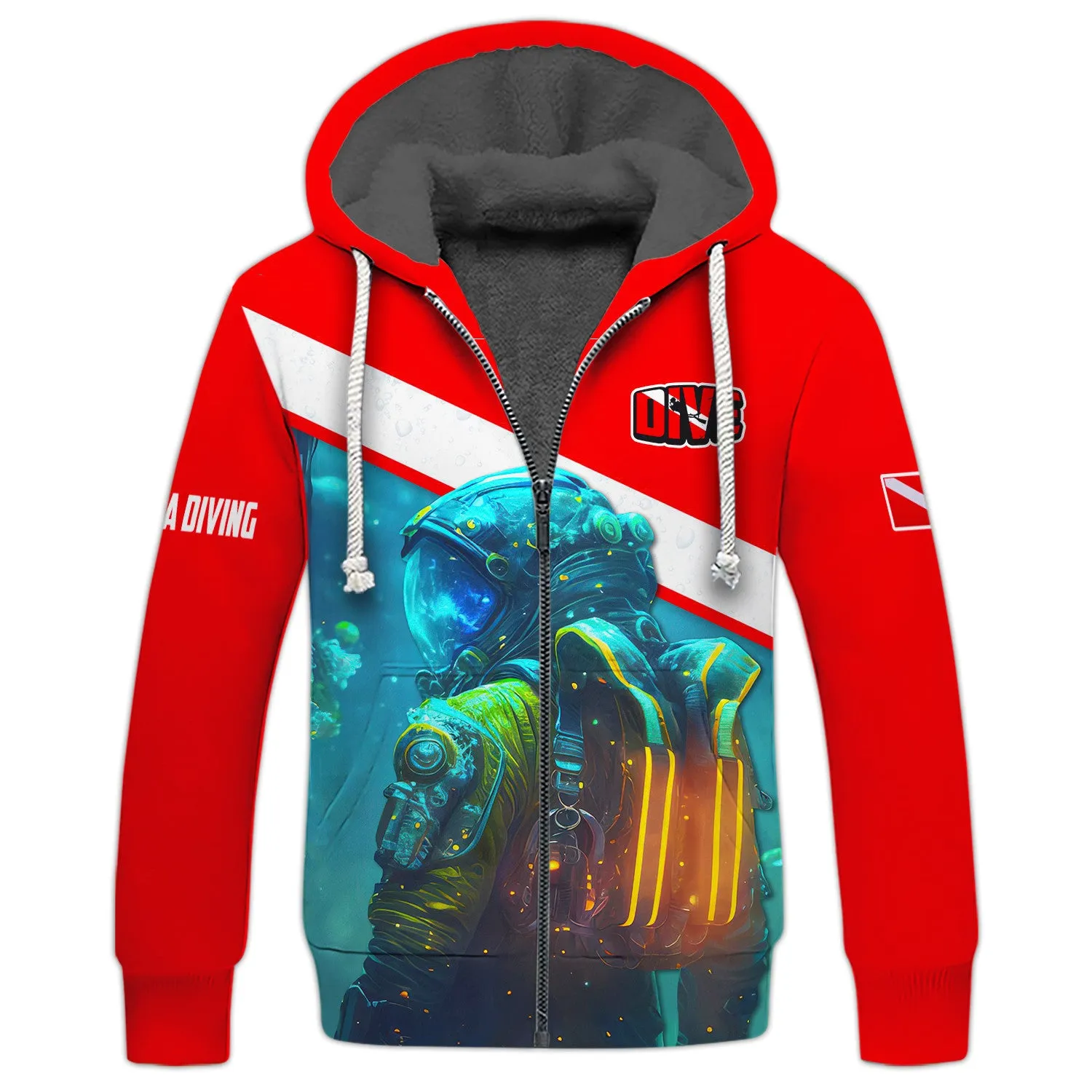 Scuba Diver Gift, Scuba Diving 3D All Over Printed Hoodies For Men and Women