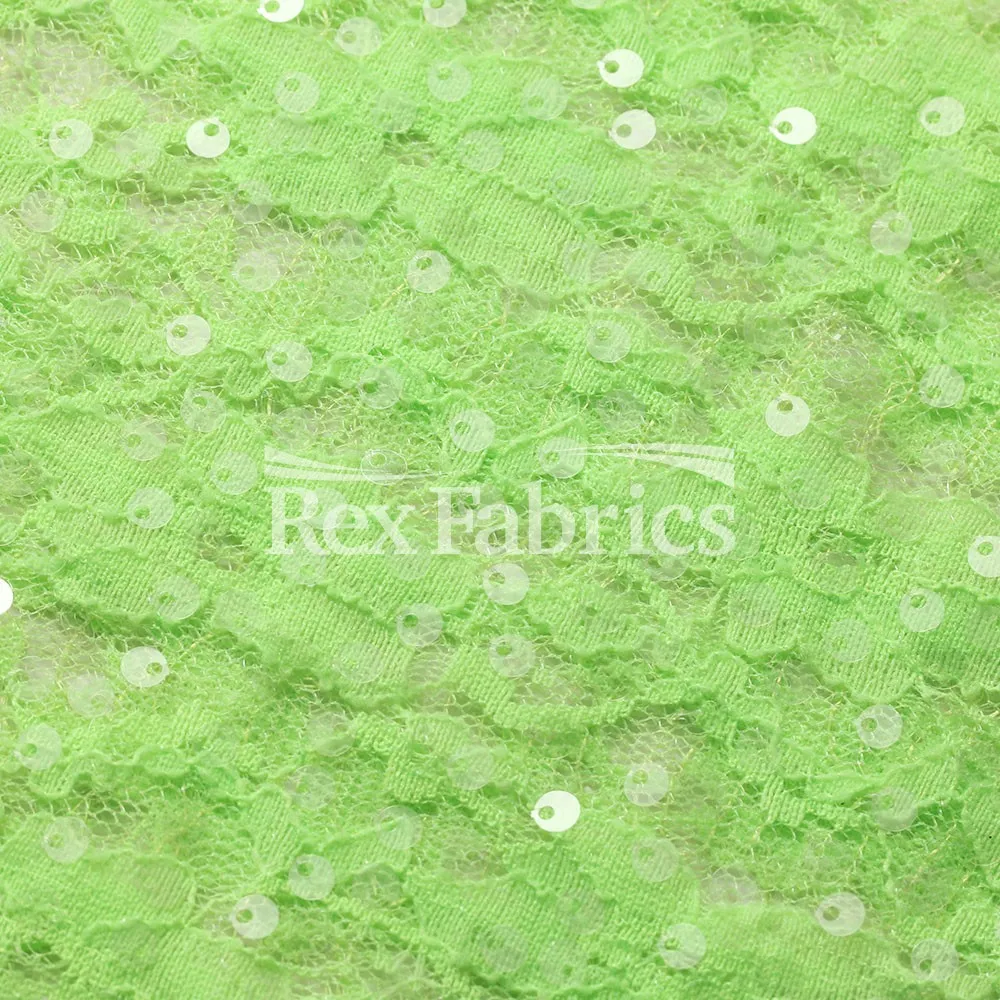 Seduction Lace Sequins - Nylon Spandex Tricot