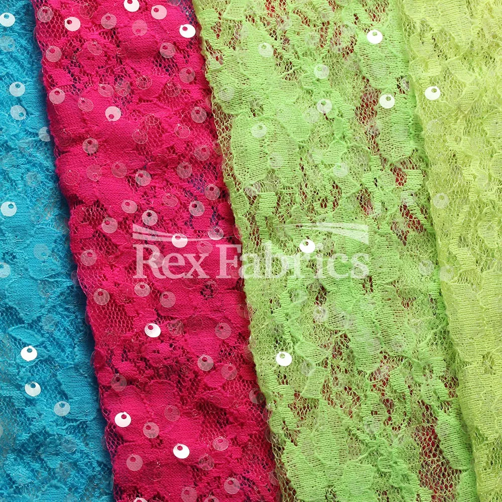 Seduction Lace Sequins - Nylon Spandex Tricot