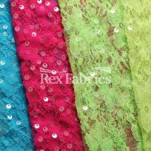 Seduction Lace Sequins - Nylon Spandex Tricot