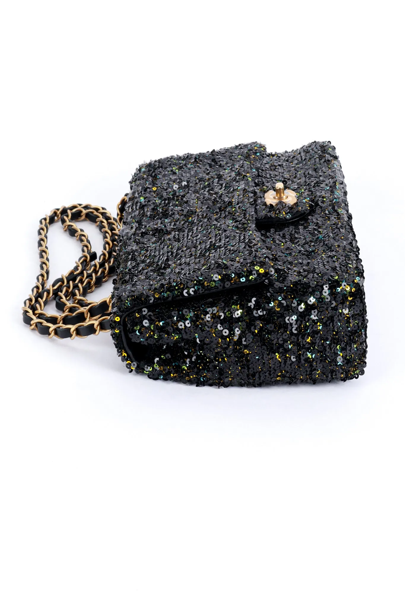 Sequin Flap Bag