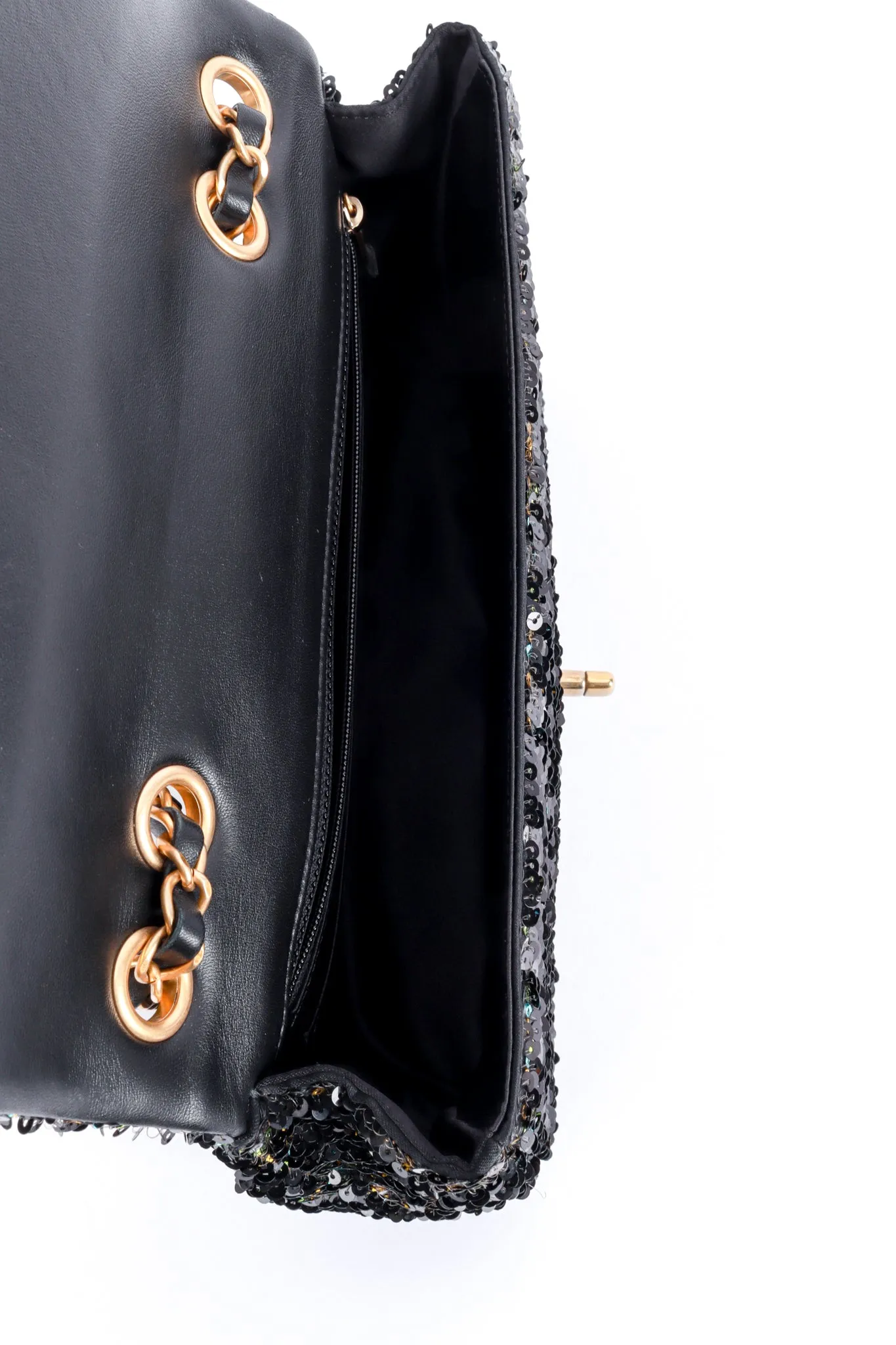 Sequin Flap Bag