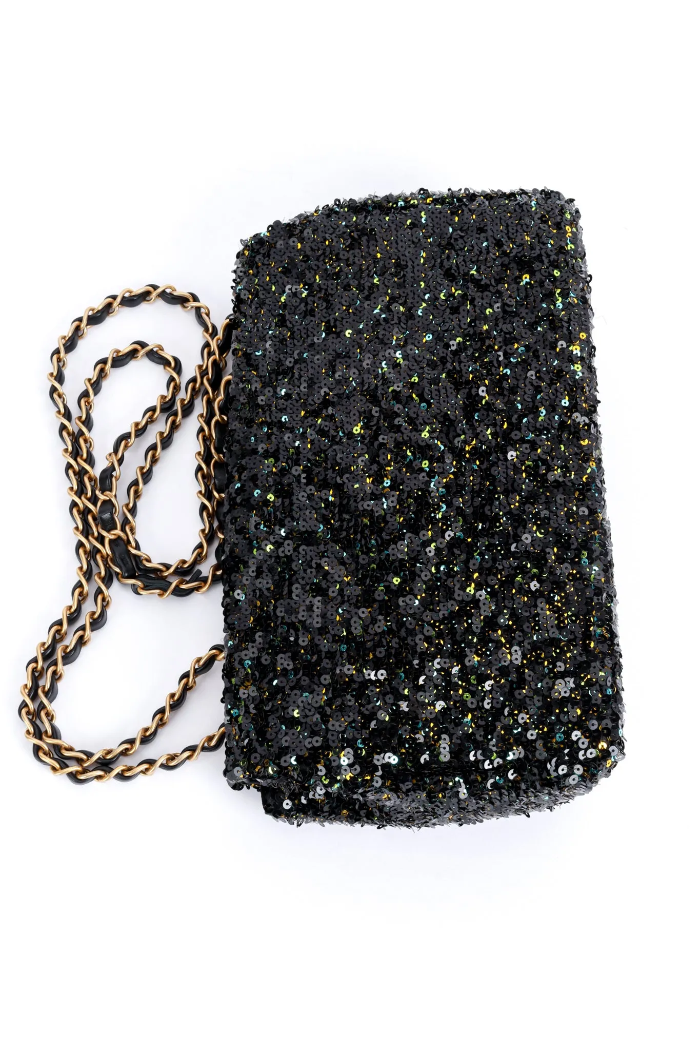 Sequin Flap Bag