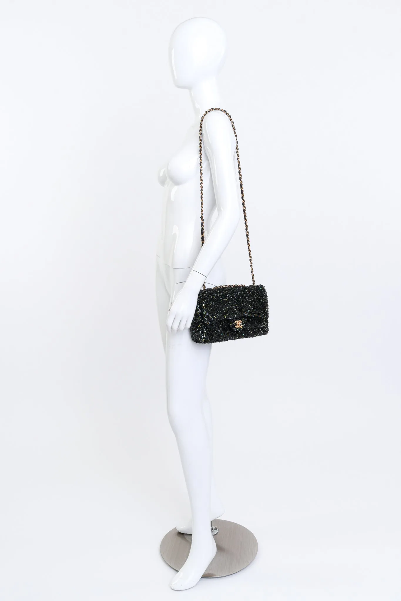 Sequin Flap Bag