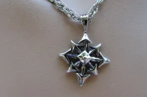 Silver Chain Necklace Chic Trendy Style Trible Pendant Men #4