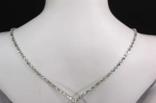 Silver Metal Bra Straps Decorative Lingerie Green Blue Pink Rhinestones