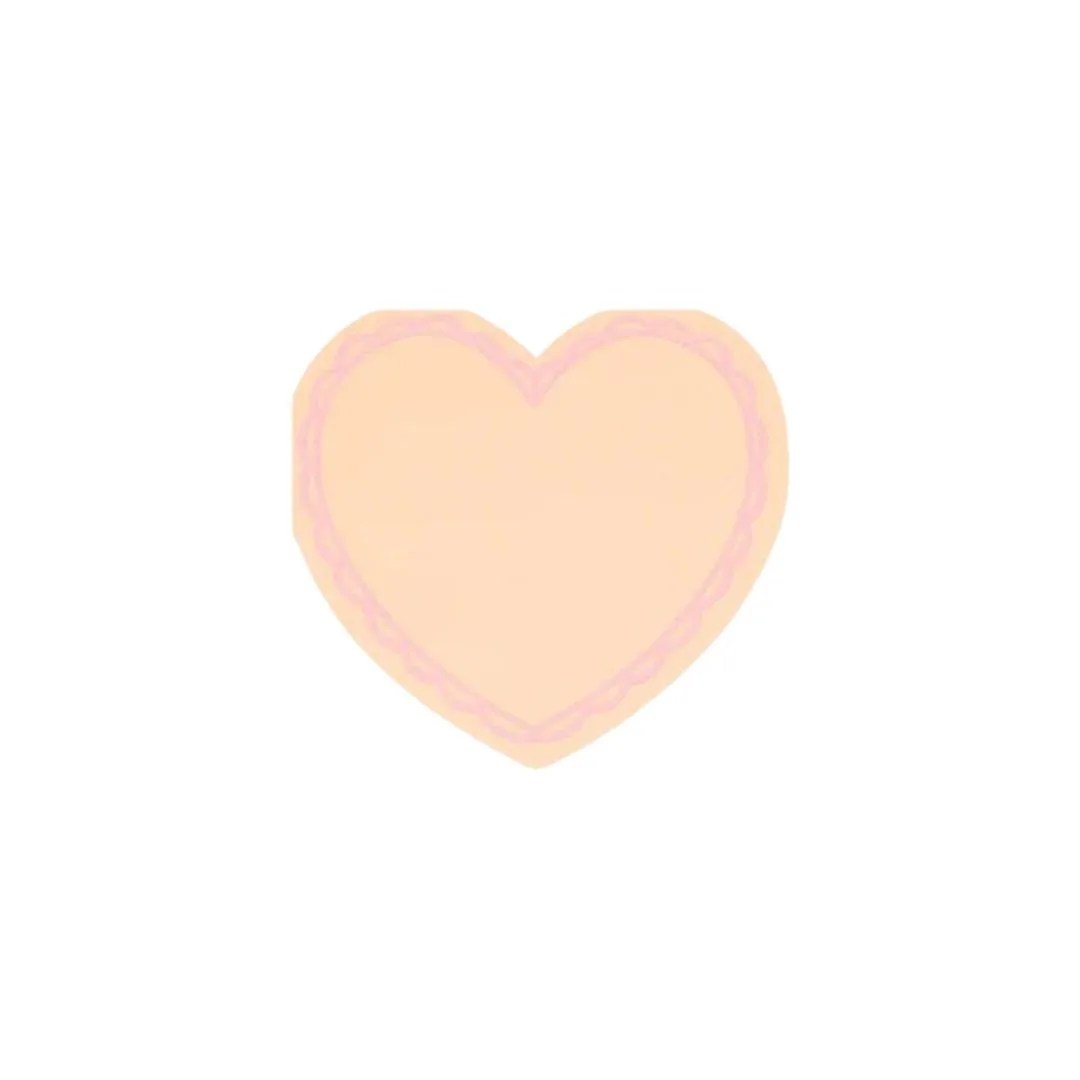 Small Pastel Heart Napkins
