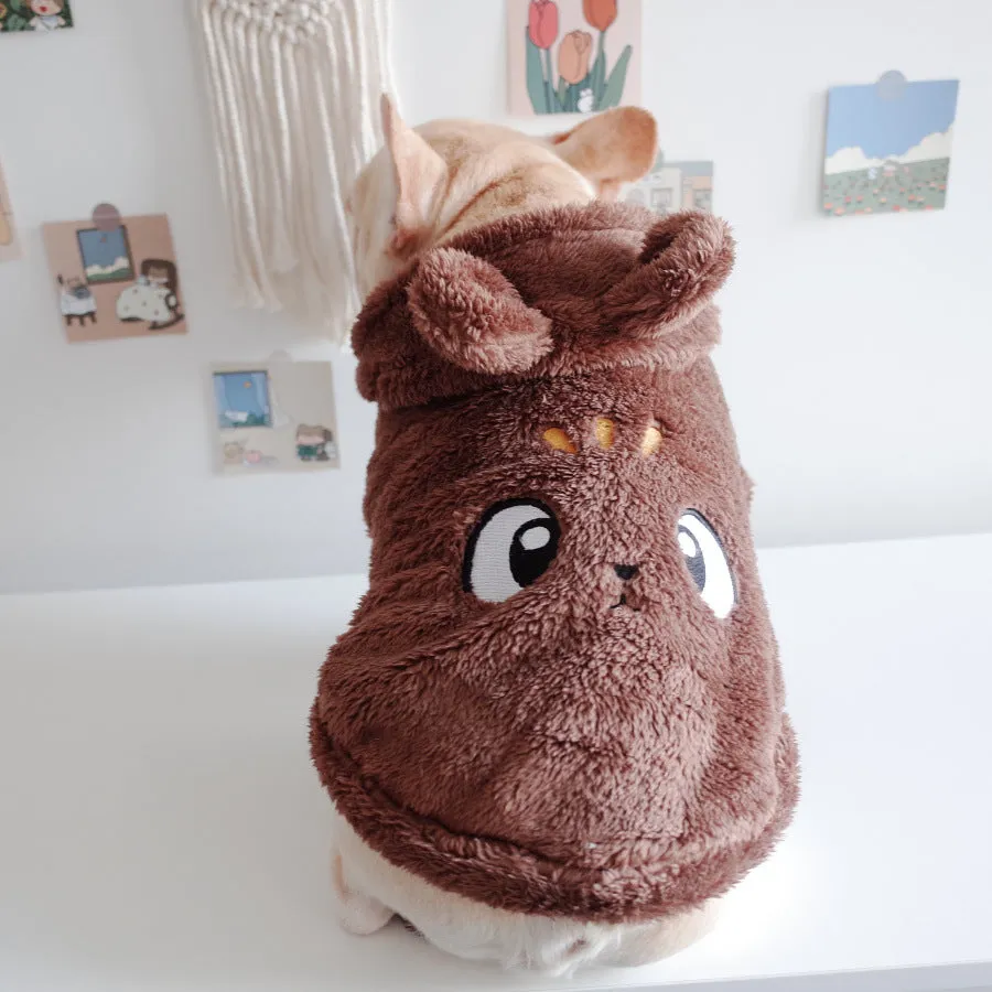 SnuggleUp Embroidered Cartoon Hooded Vest – Pet Cutest Cozywear