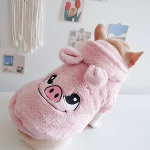 SnuggleUp Embroidered Cartoon Hooded Vest – Pet Cutest Cozywear