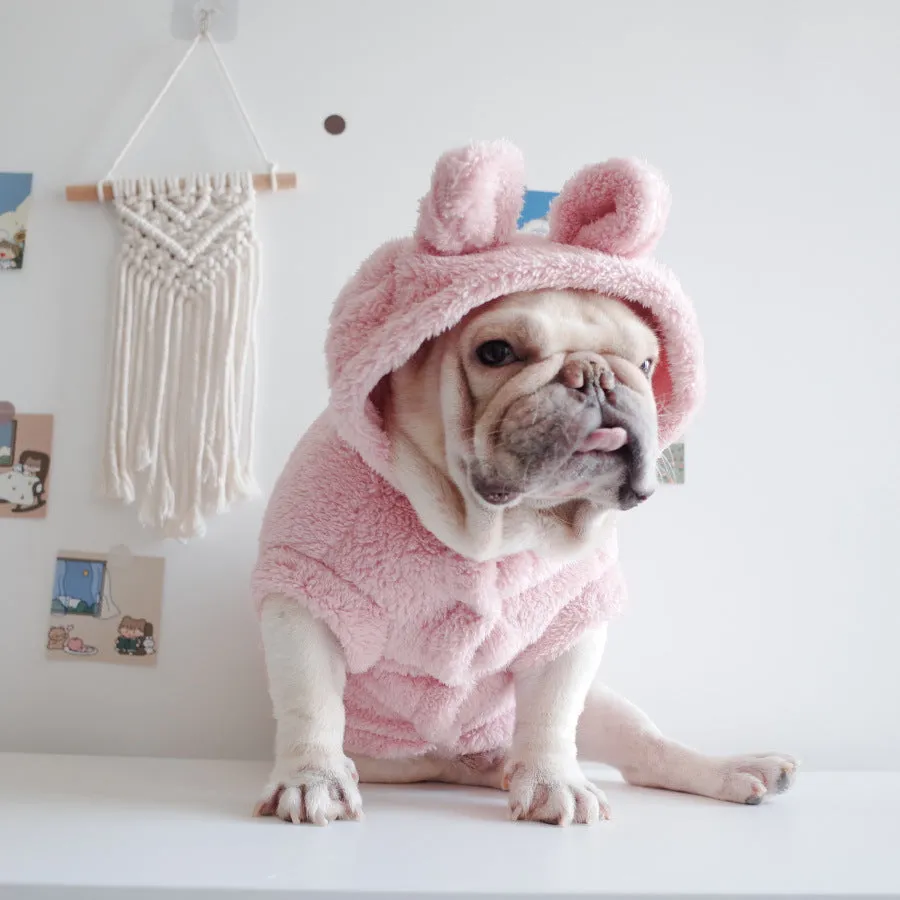 SnuggleUp Embroidered Cartoon Hooded Vest – Pet Cutest Cozywear
