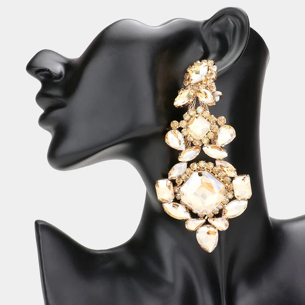 SOLANGE STATEMENT EARRINGS (CLIP-ON)