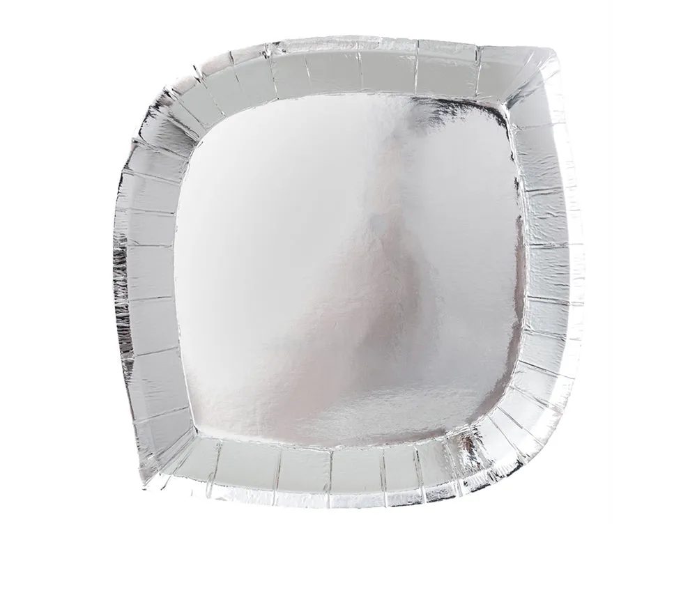Solid Metallics : Side Plates : Silver Fox