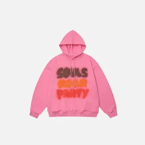 Souls And Party Y2K High Quality Printed Hoodie