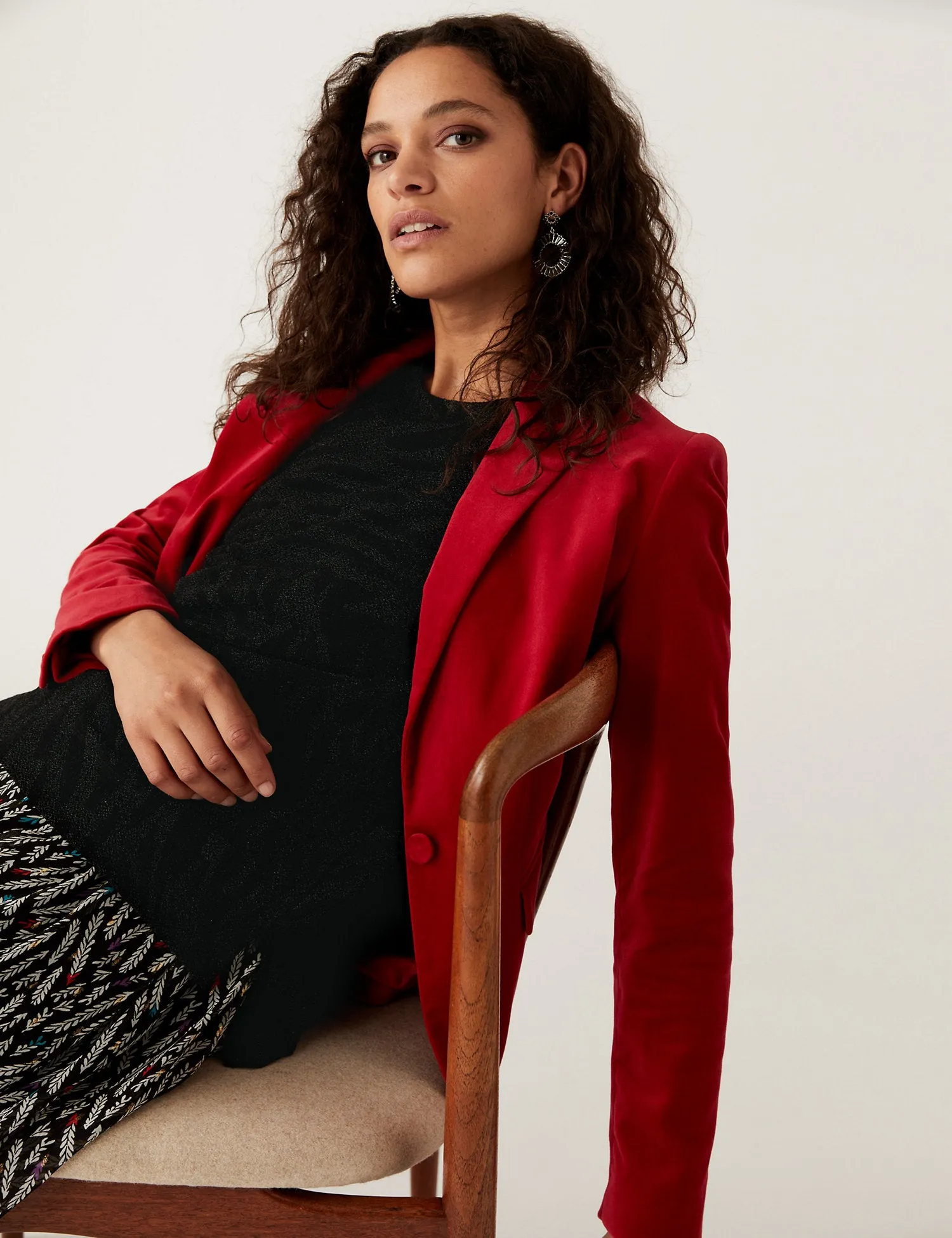 Sparkly Animal Print Regular Fit Top