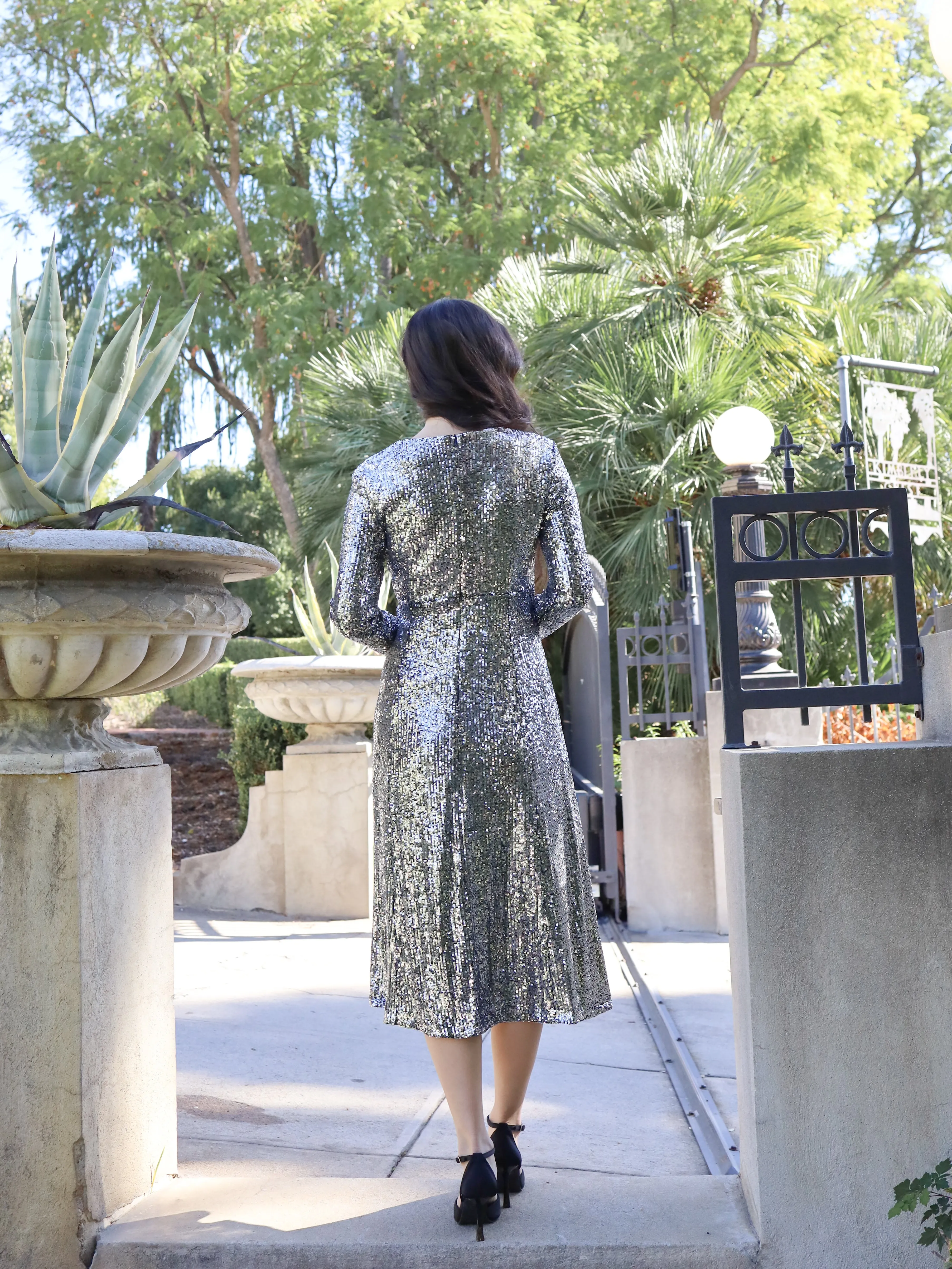 Starlet Dress - Gunmetal