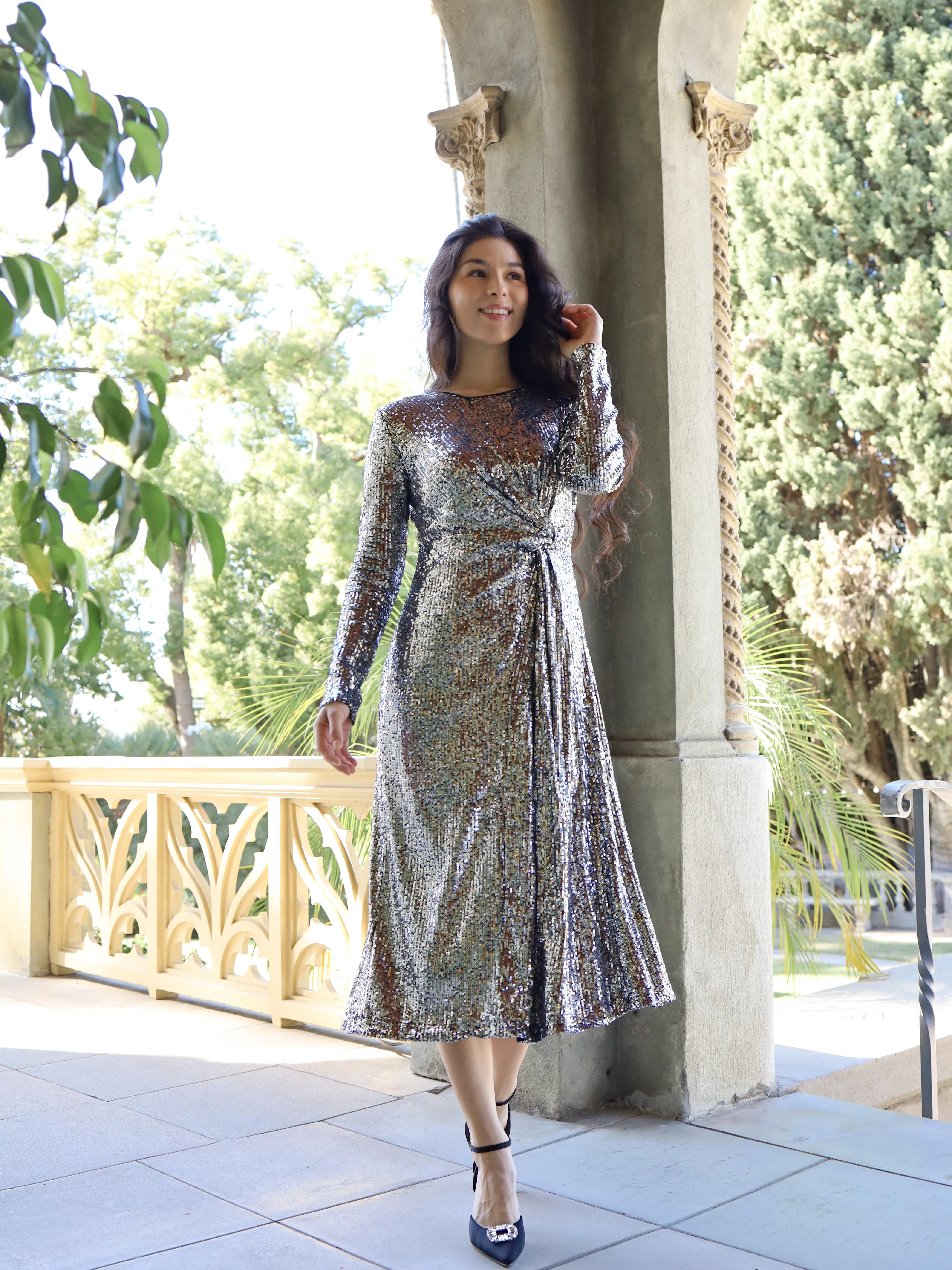 Starlet Dress - Gunmetal