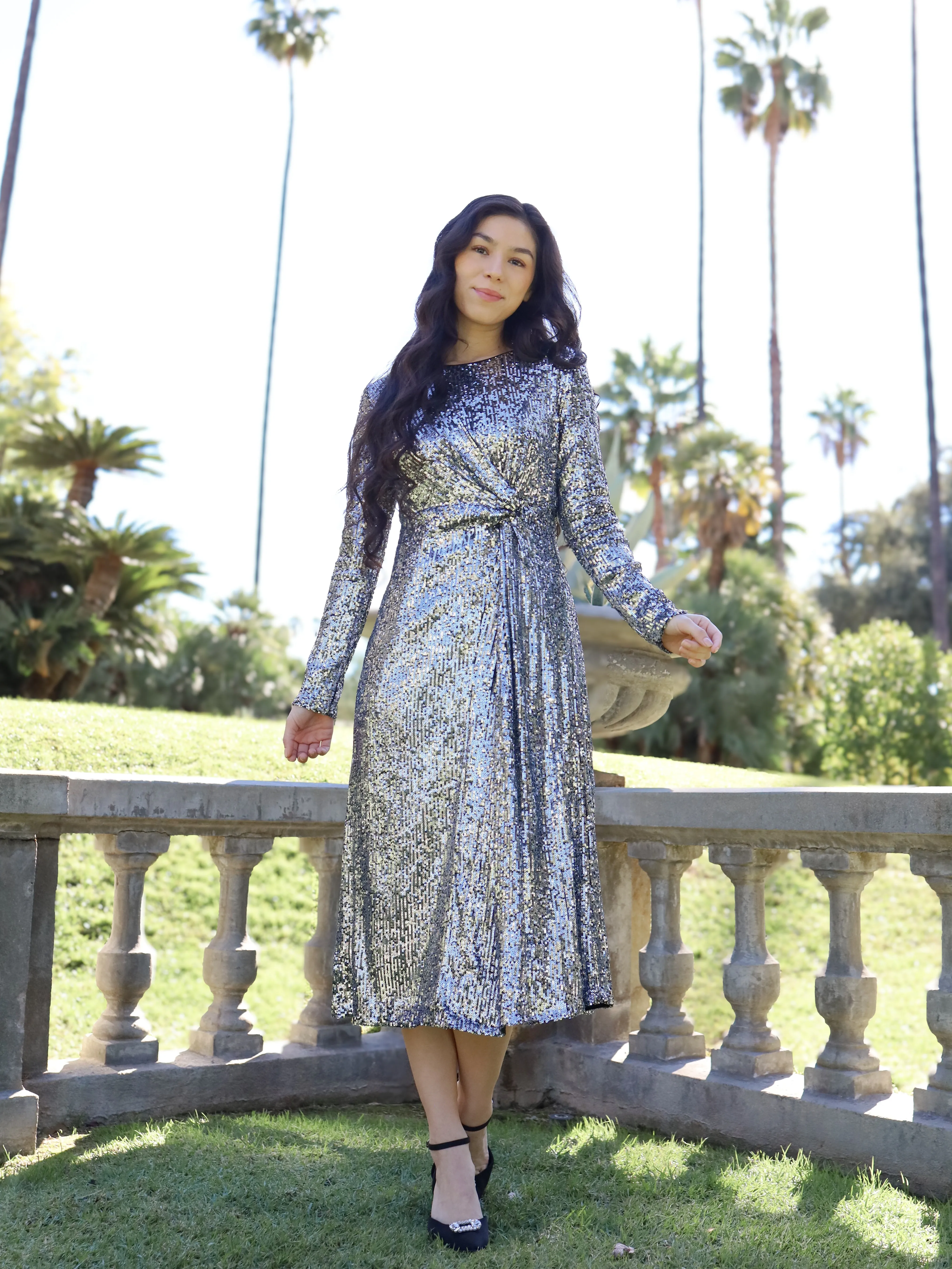 Starlet Dress - Gunmetal
