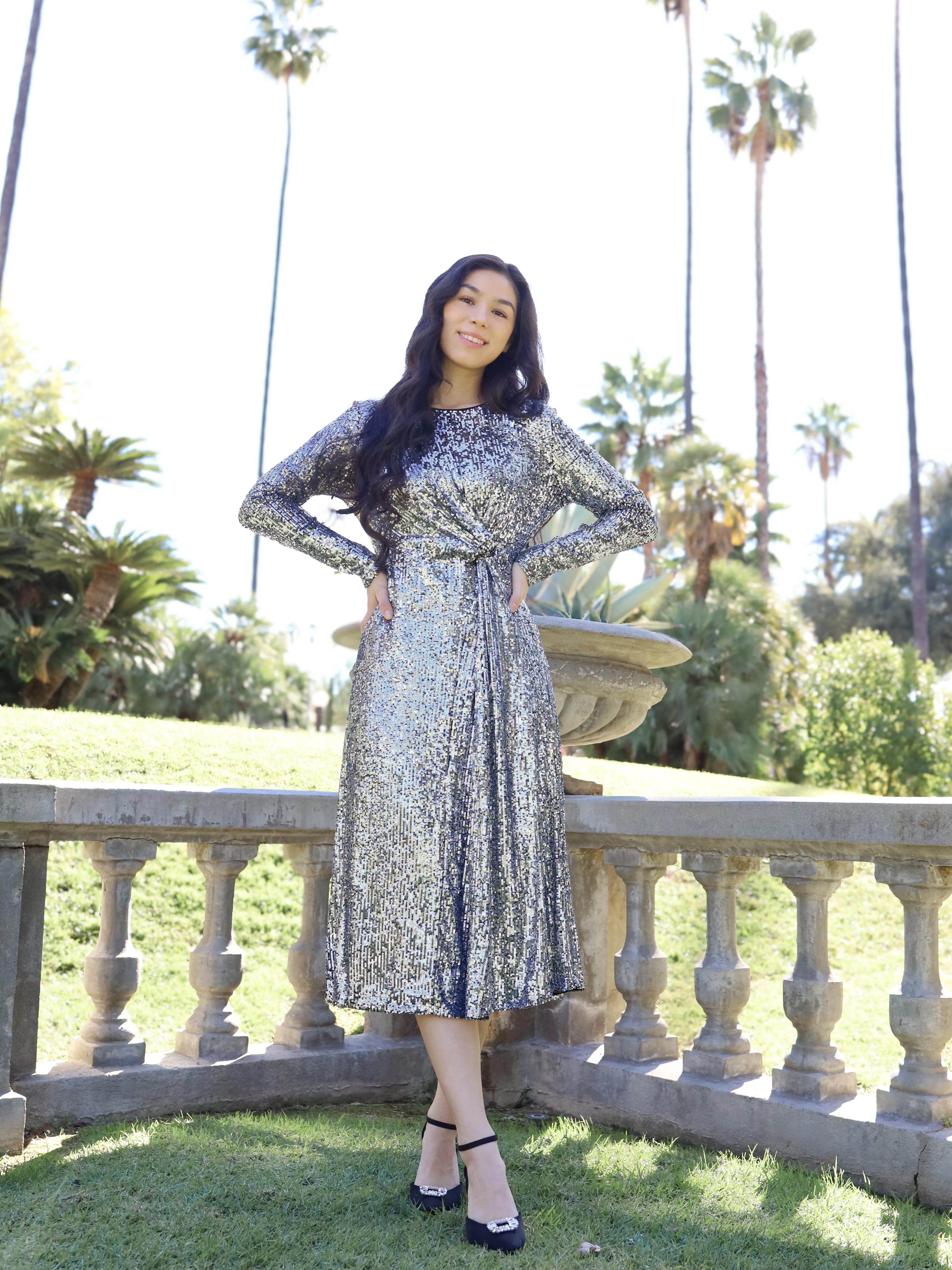 Starlet Dress - Gunmetal